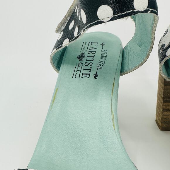 Spring Step L'Artiste Women's Dotstak Polka Dot Ankle Strap Sandals Size 39/ 8.5 - Picture 5 of 16